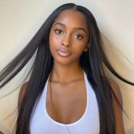 Human Hair Glueless 5×5 Straight Wig