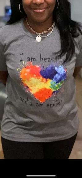 I AM BEAUTIFUL AND ENOUGH T-SHIRT